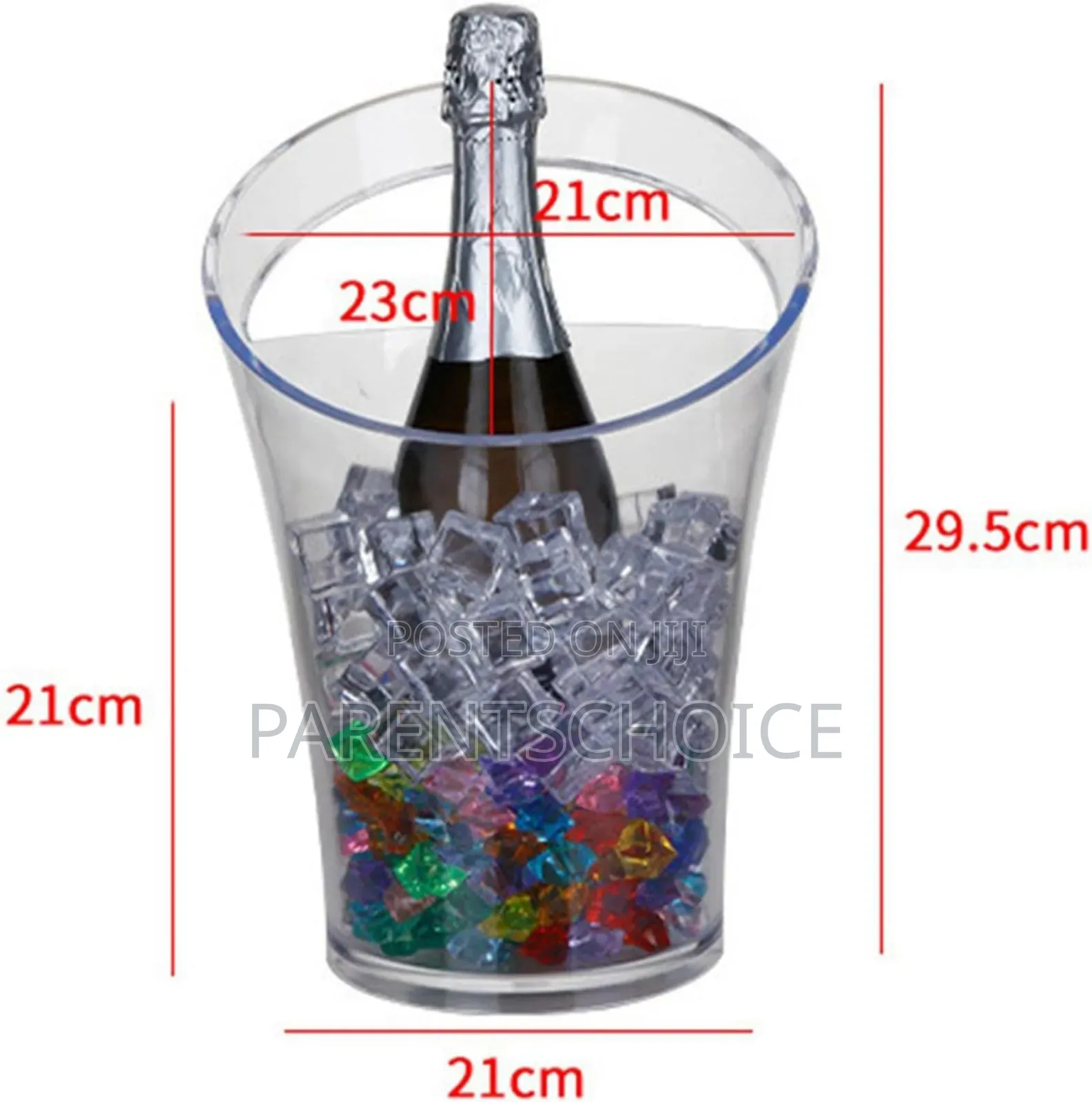 Portabl Ice Bucket 3.2l Beverage Cooler With Handle For Hotel - 1pc