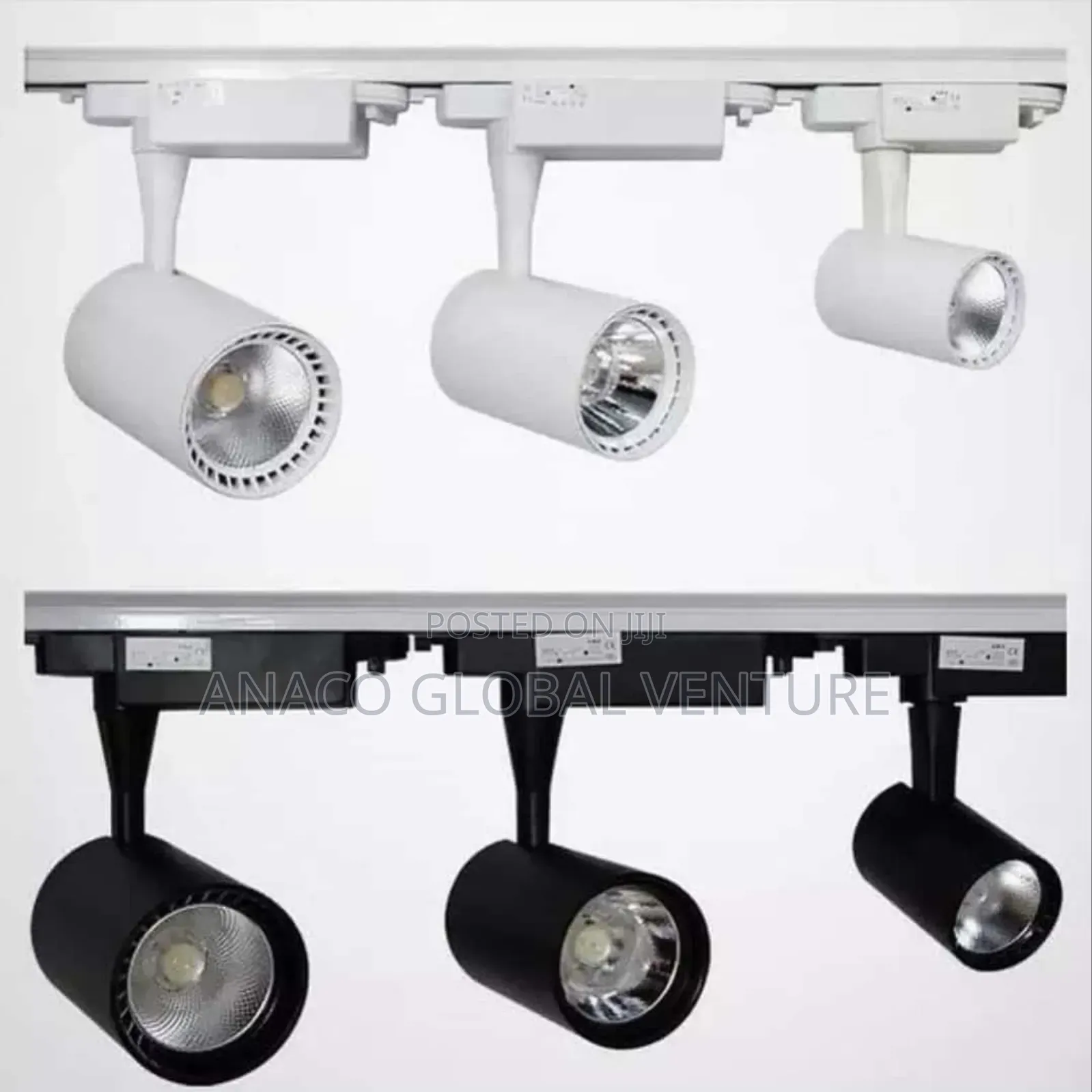 3 in 1 Led Track Light 3 Colours Light White and Black Body Available