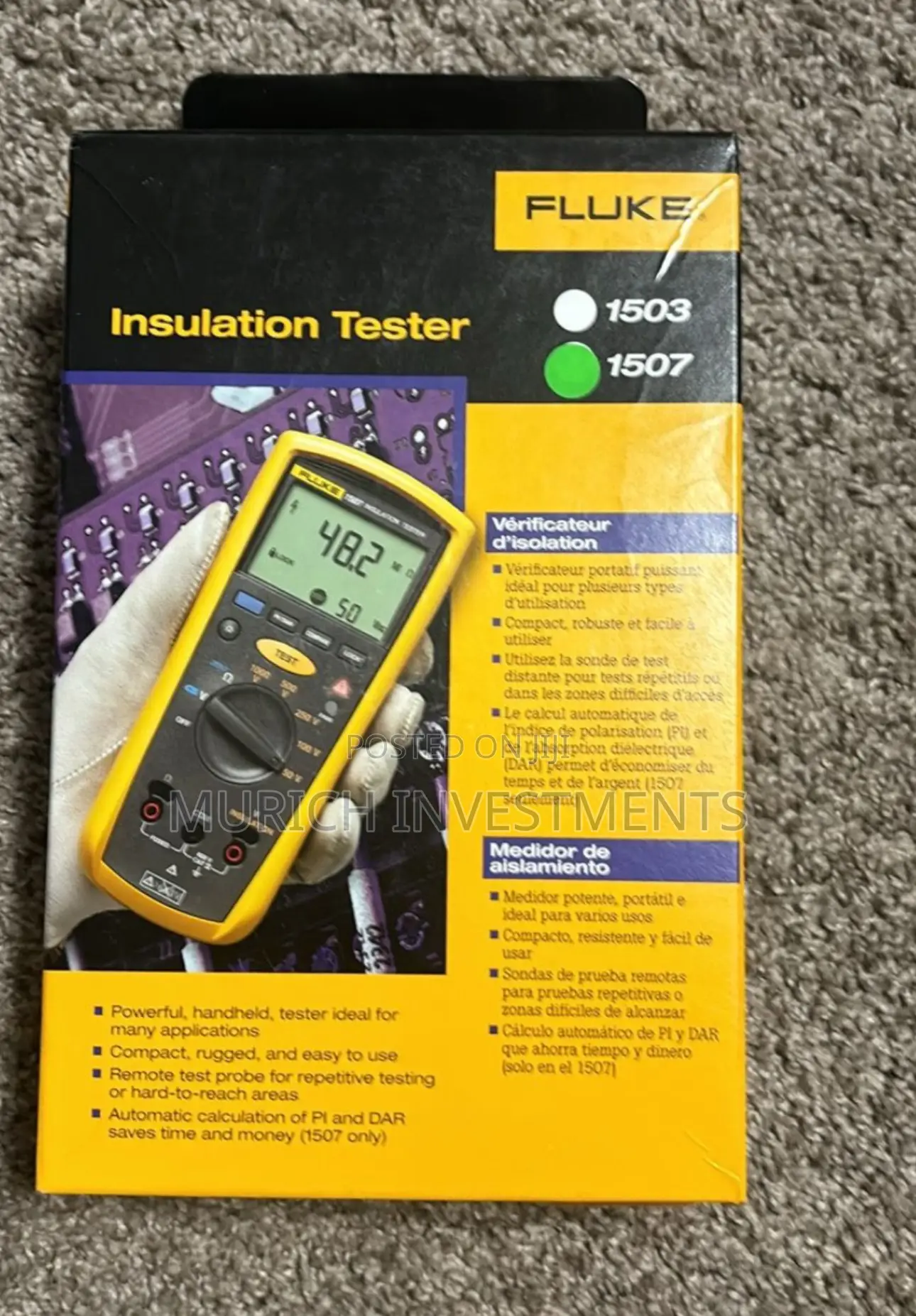 Fluke 1507 Insulation Resistance Tester