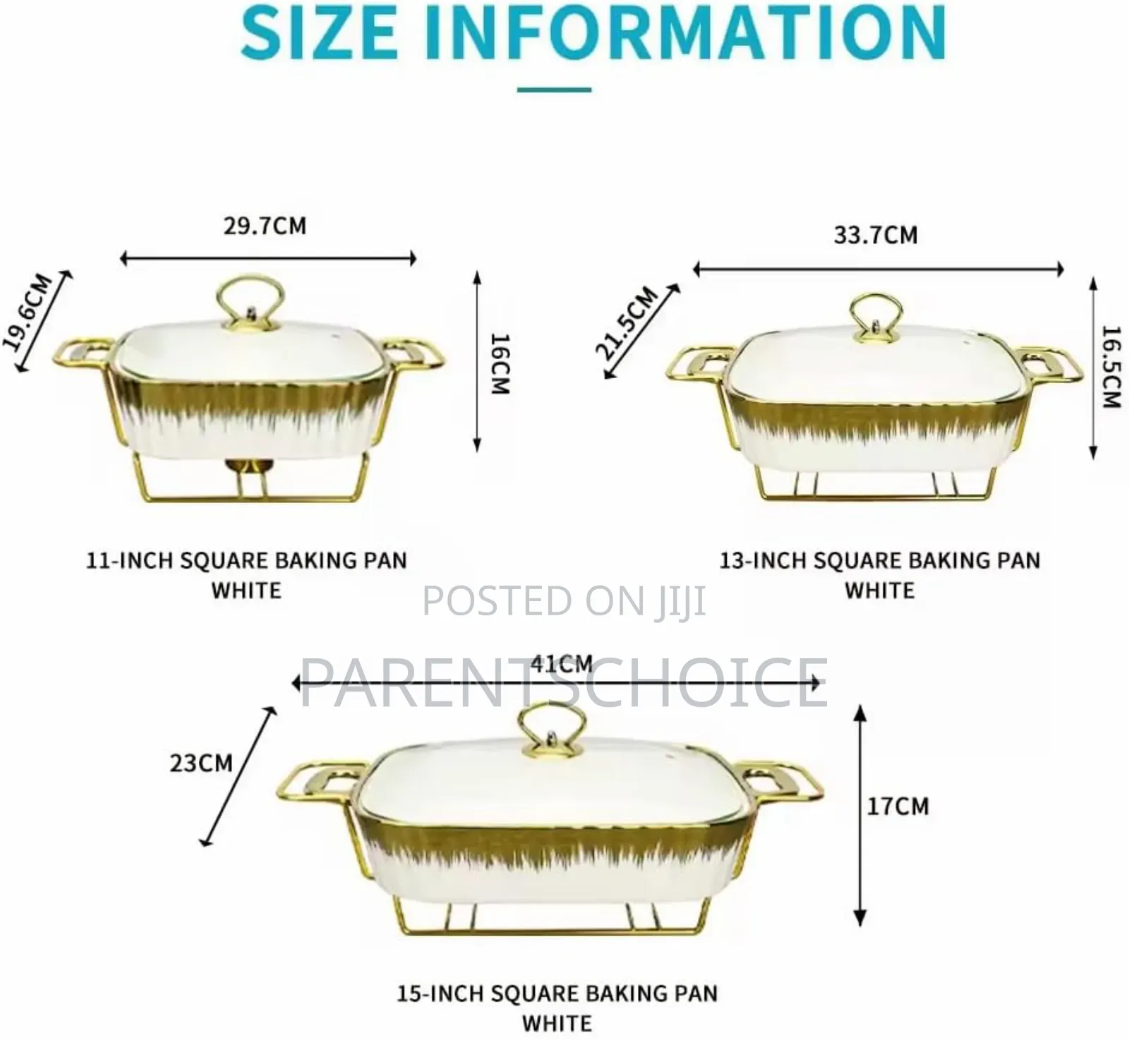 3 Pack Ceramic Chafing Dish Buffet Set With Visible Glass Lid