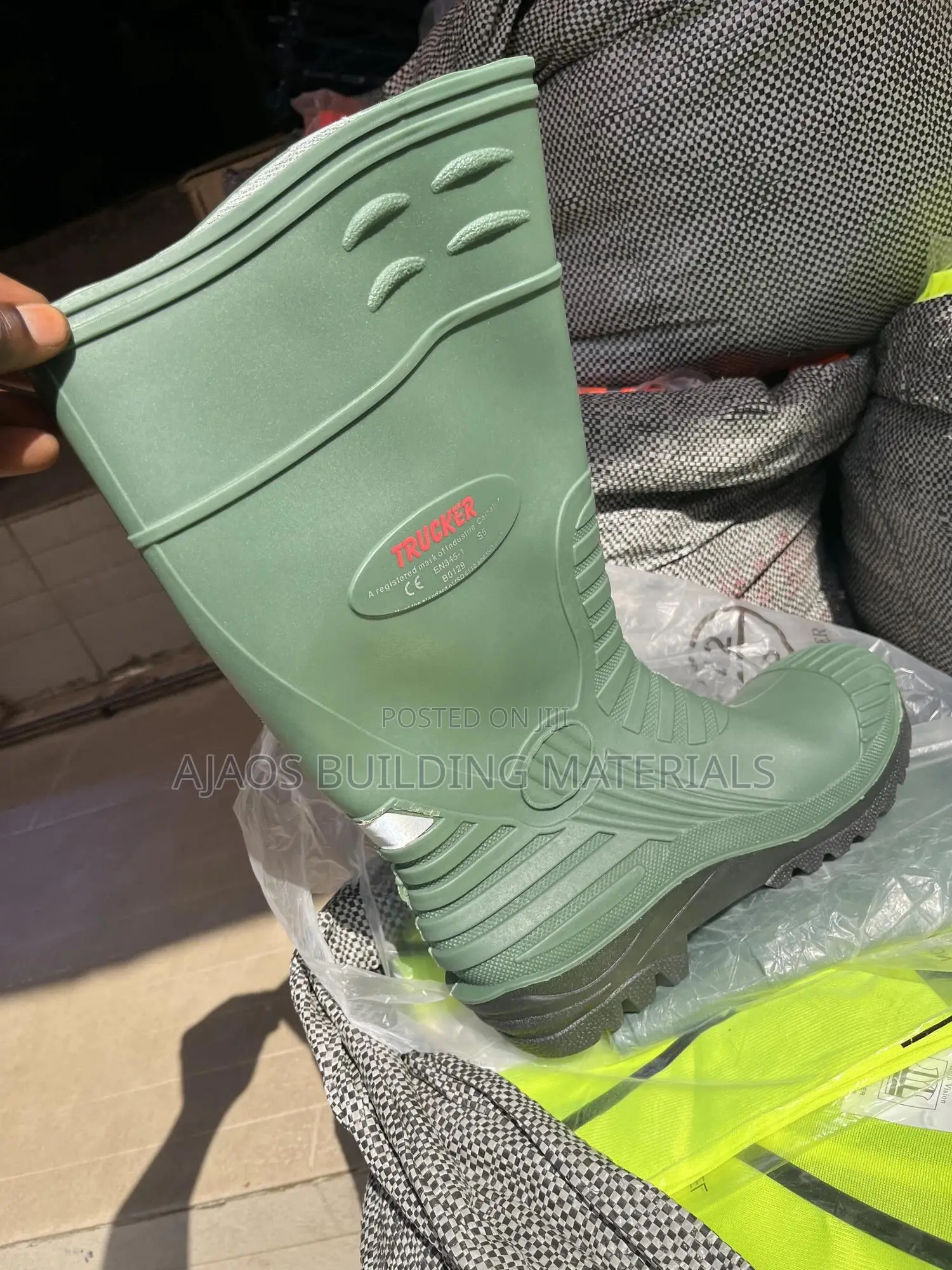 Trucker Rubber Safety Rainboot