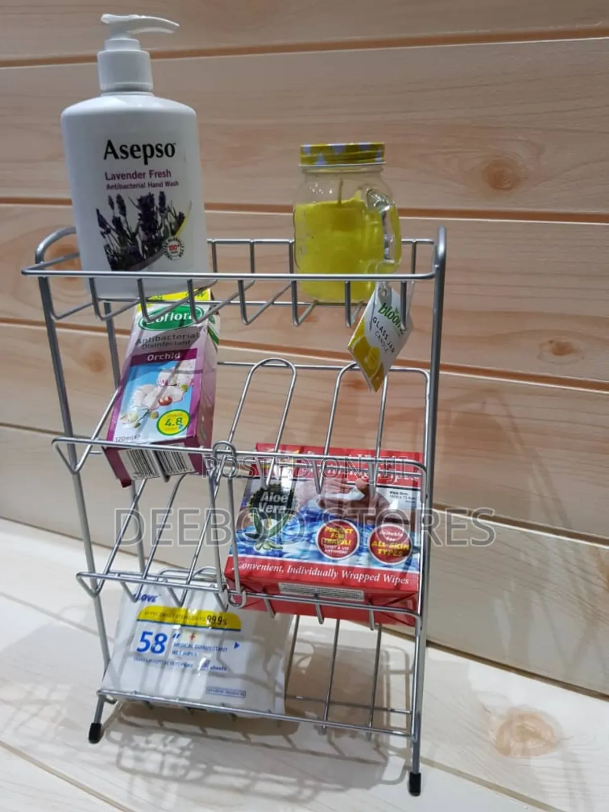 3 Tier Stainless Steel Table Top Caddy Rack