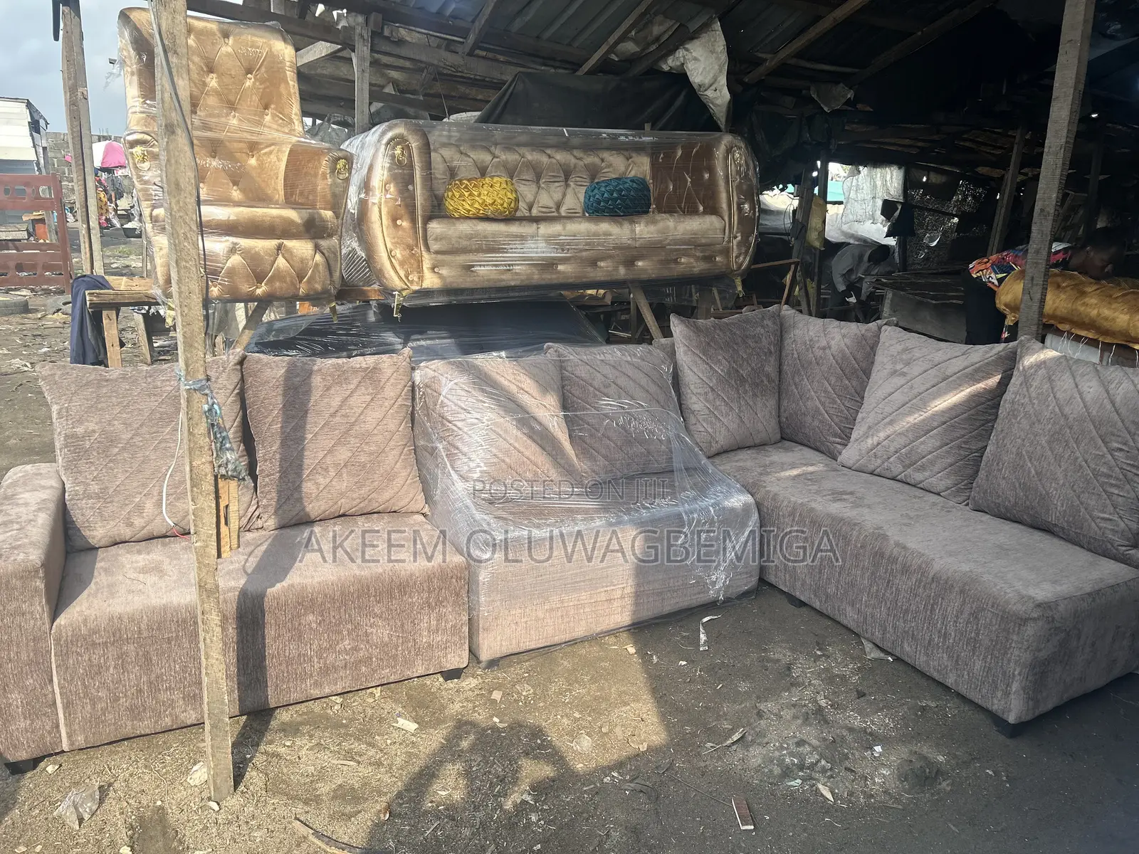 Quality 7 Seaters L Shaped Sofa Chairs