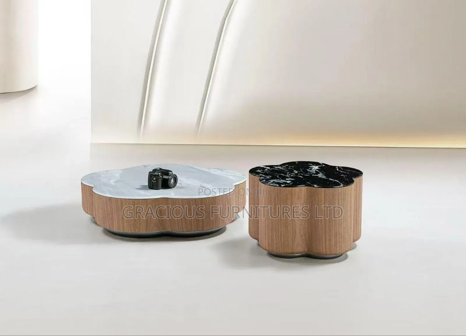 2 in 1 Floral Center Table