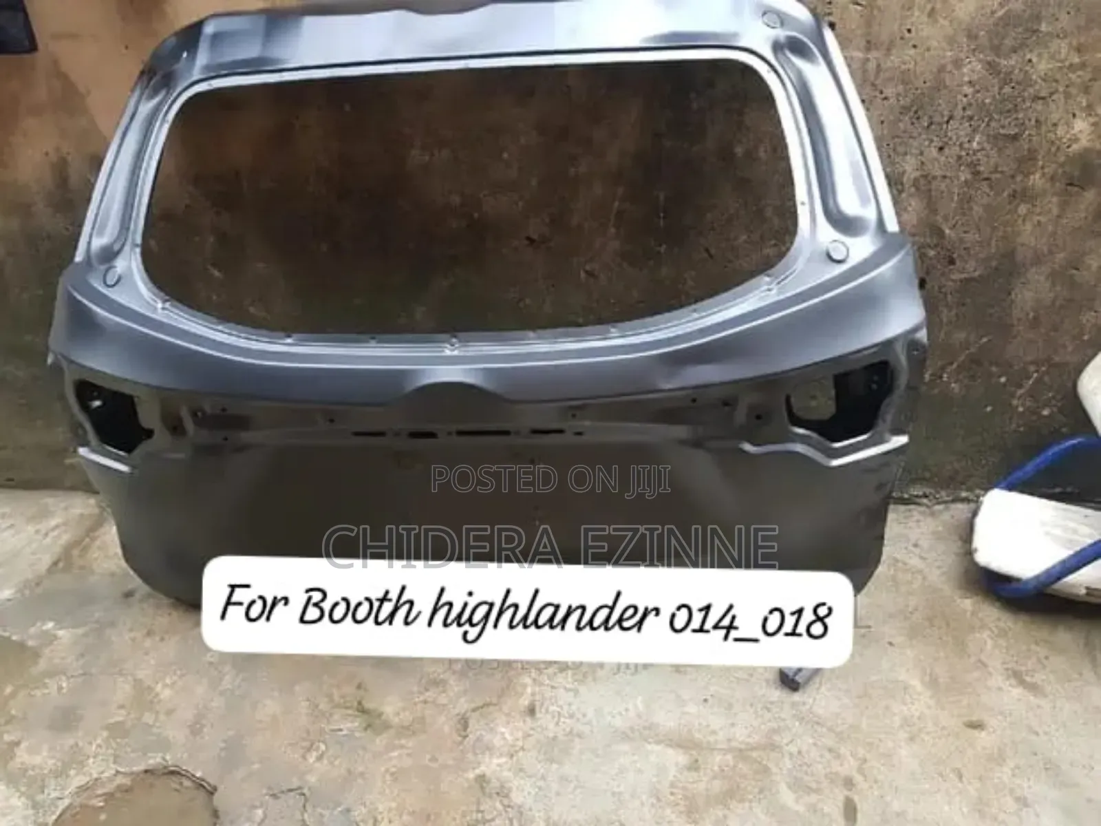 Toyota Highlander 2017 Empty Boot