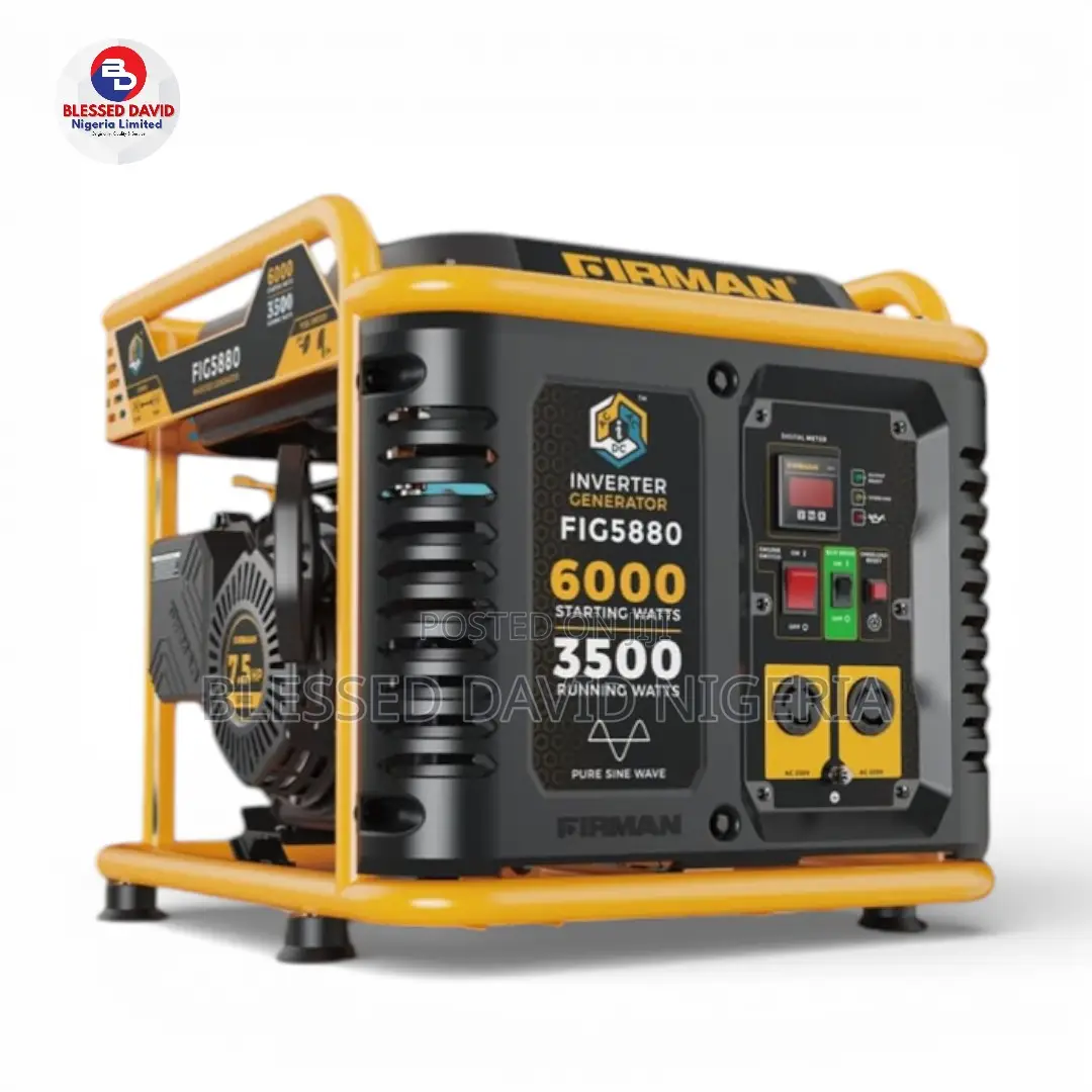 Firman Fig5880 4.3kva 3500w Inverter Petrol Generator