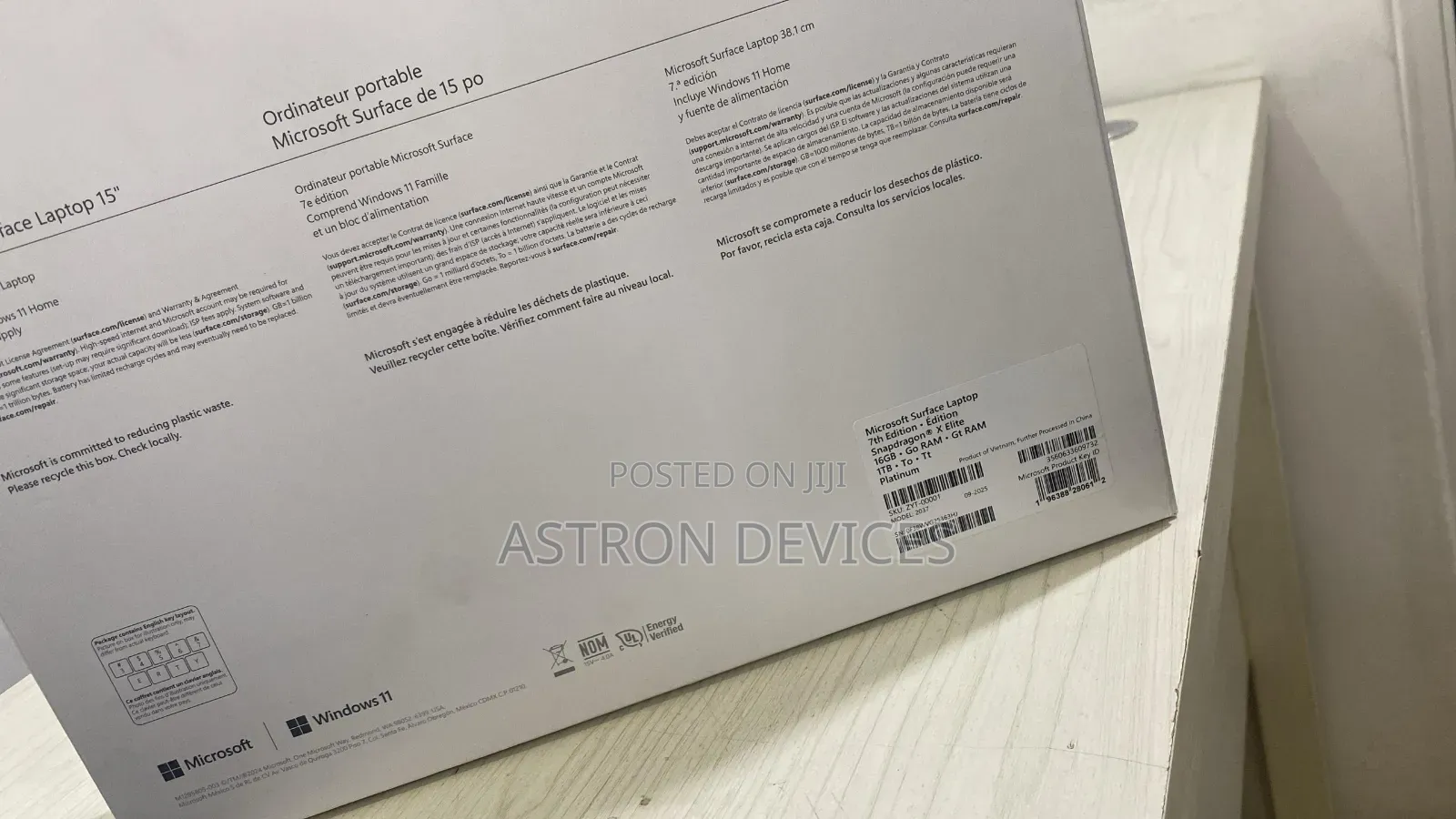 New Microsoft Surface Laptop 7 16GB Qualcomm Snapdragon X Elite SSD 1T