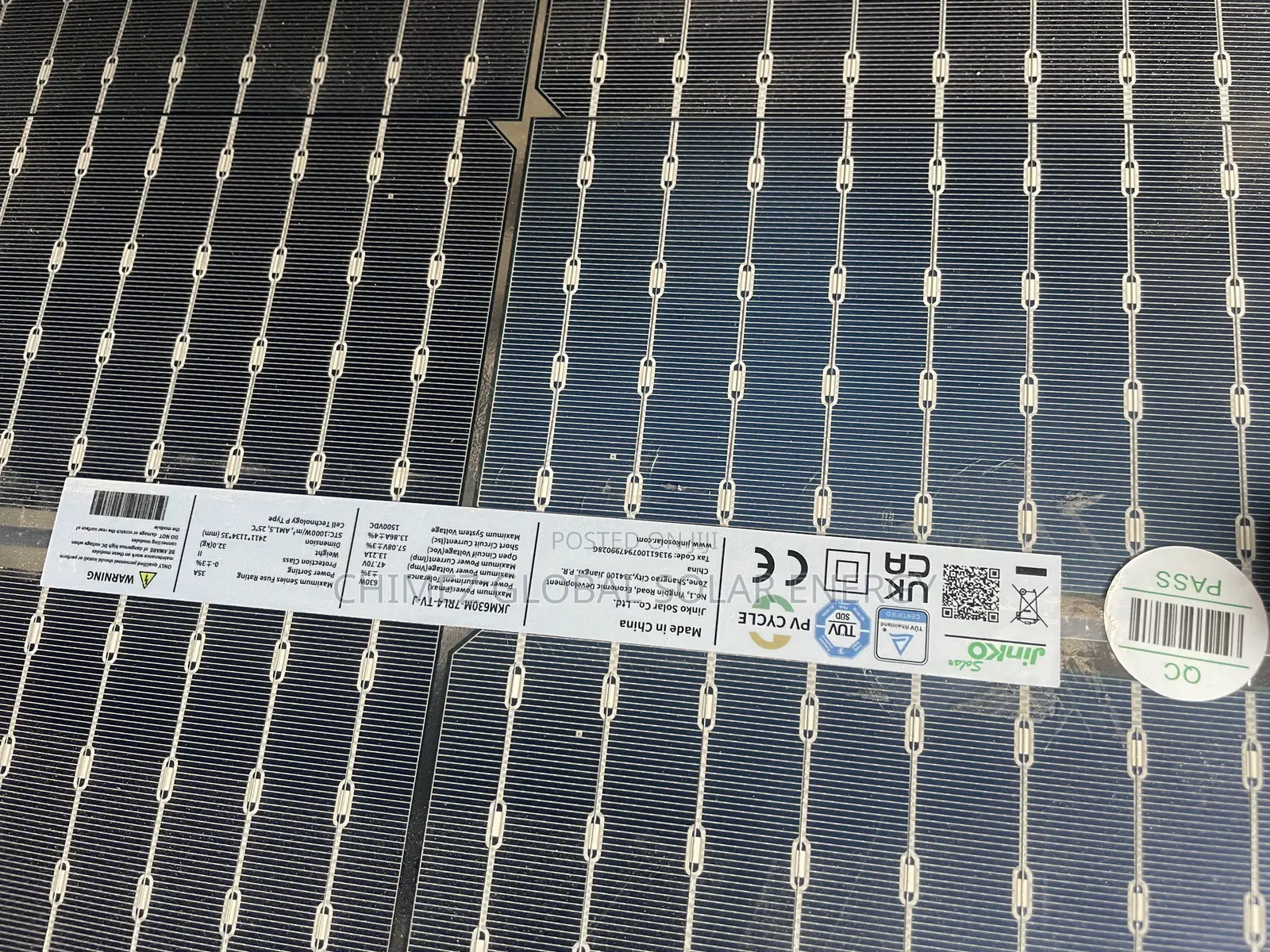 630 Watts Bi-Facial Solar Panel Jinko Solar