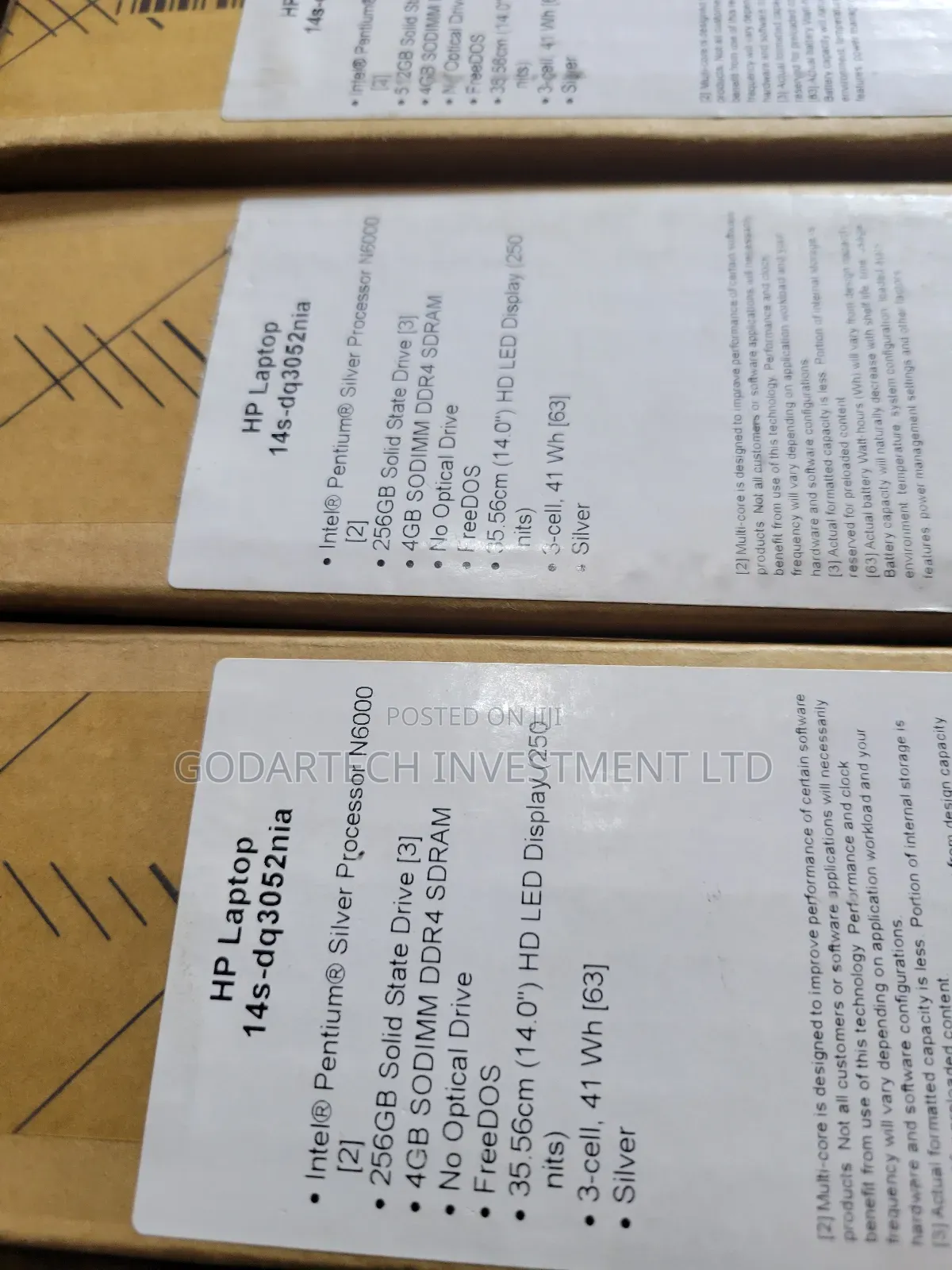 New Laptop HP 14S 4GB Intel Pentium SSD 256GB