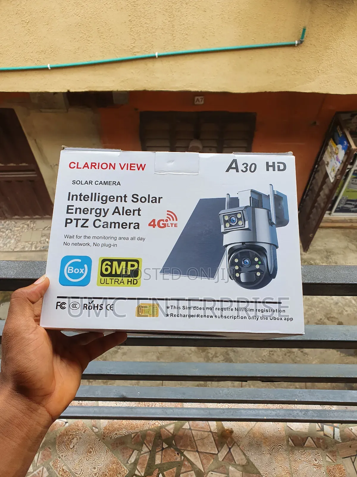 Intelligent Solar Energy Alert CCTV Camera - A30