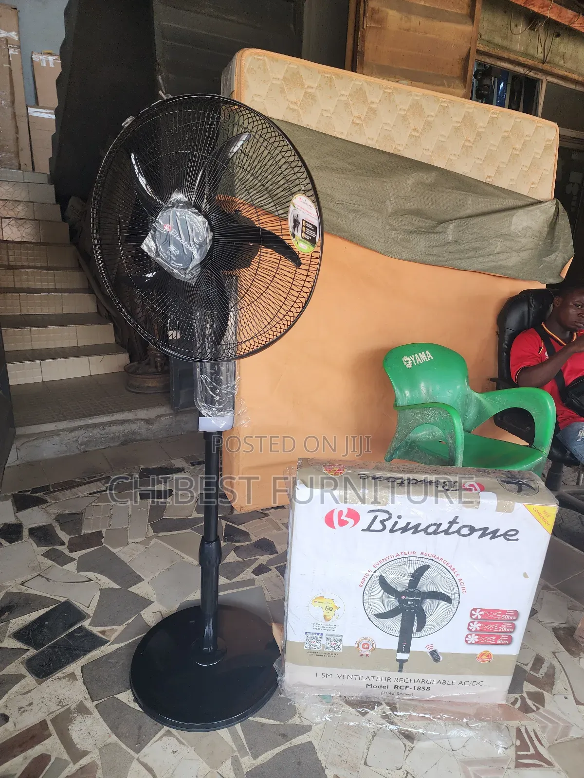 Binabinatone Rcf 1858 Rechargeable Fan.