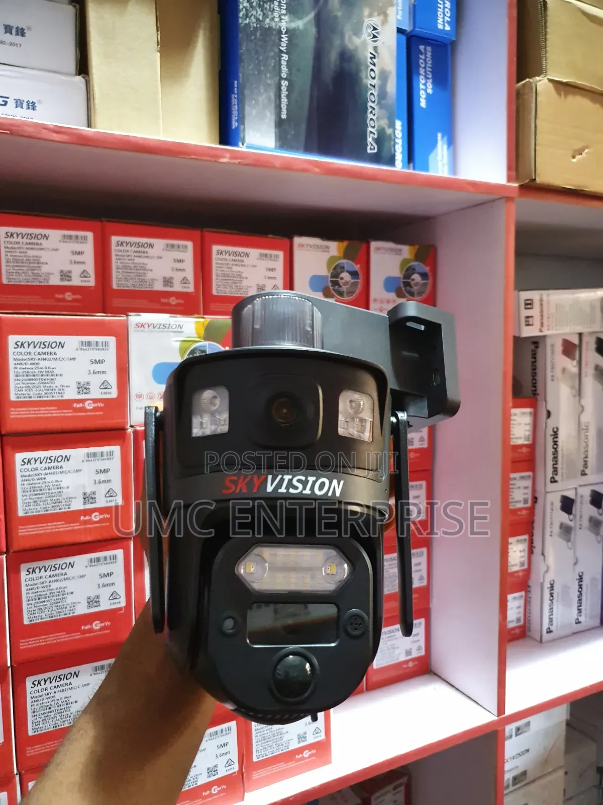 Dual Lens Solar PTZ Camera - Dual 18w Panels