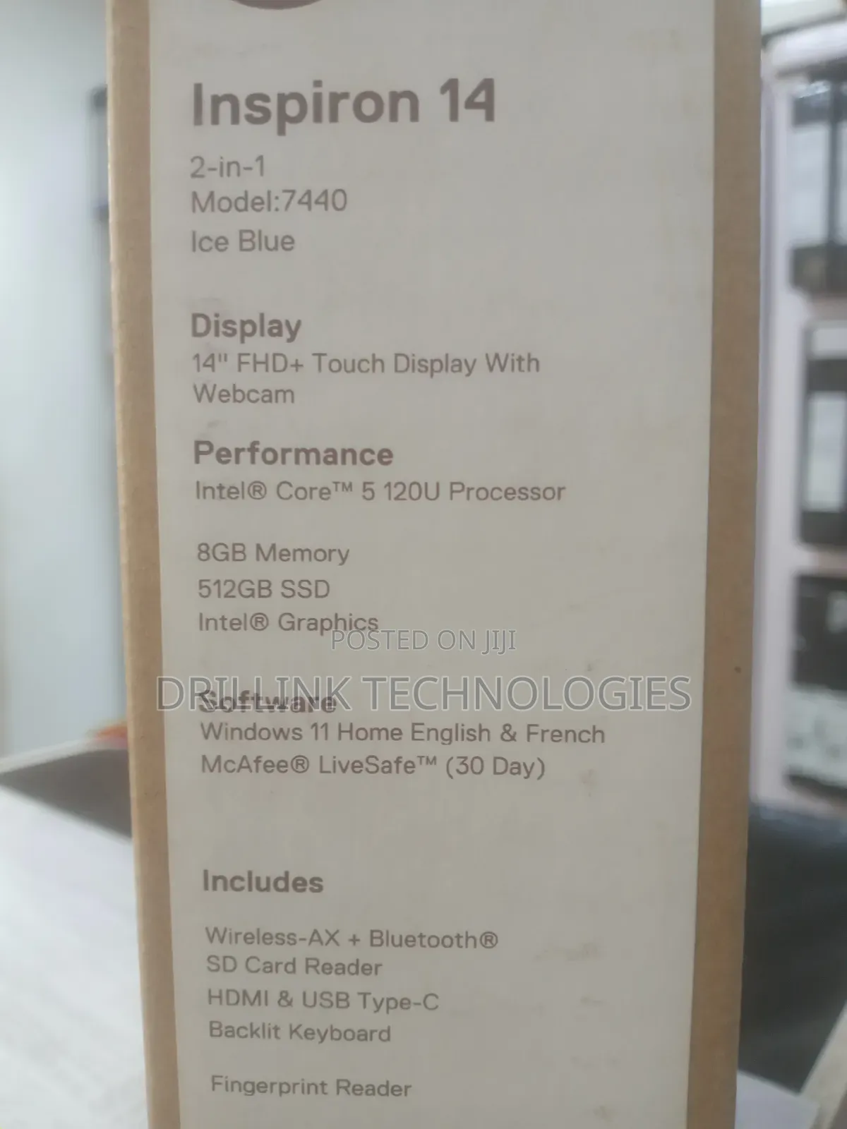 New Laptop Dell Inspiron 14 7447 8GB Intel Core i5 SSD 512GB
