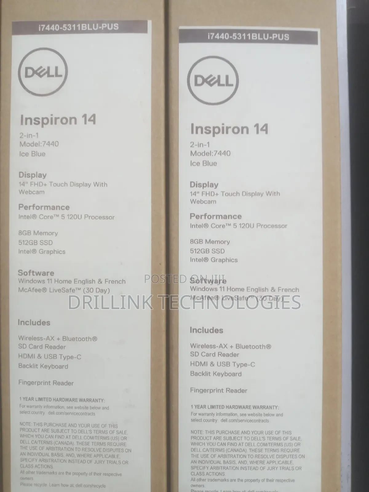 New Laptop Dell Inspiron 14 7447 8GB Intel Core i5 SSD 512GB