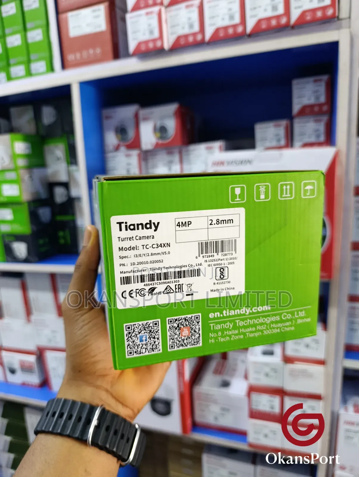 Tiandy 4mp 2mp Bullet Dome Color Maker Ip Camera Indoor Outdoor