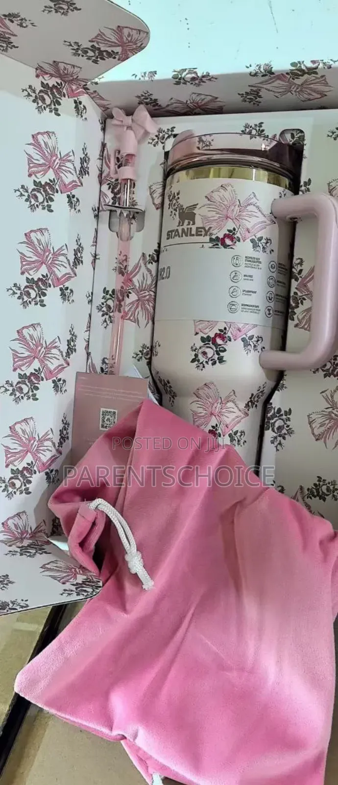 1.18l Stanley Floral Insulated Travel Tumbler With Handle