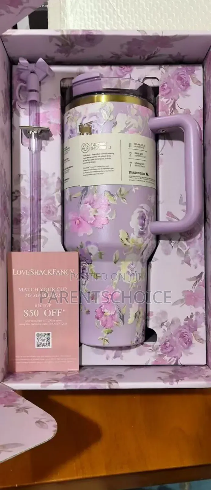 1.18l Stanley Floral Insulated Travel Tumbler With Handle
