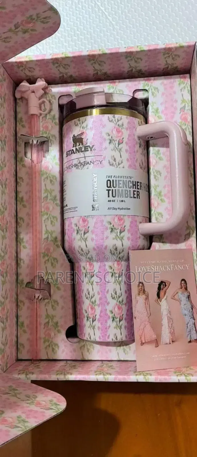 1.18l Stanley Floral Insulated Travel Tumbler With Handle