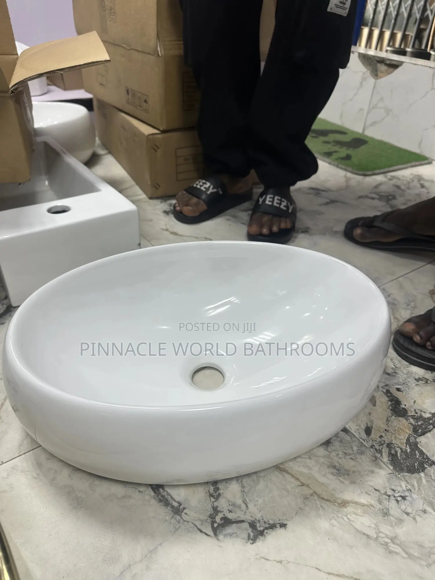 England Countertop Egg Shape Washing Hand Basin
