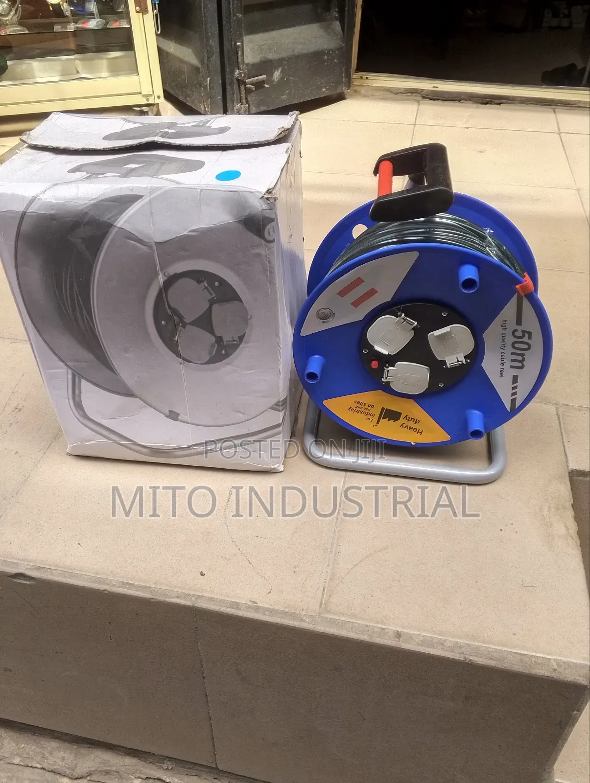 Brennenstuhl 50m Heavy-Duty Industrial Extension Cable Reel