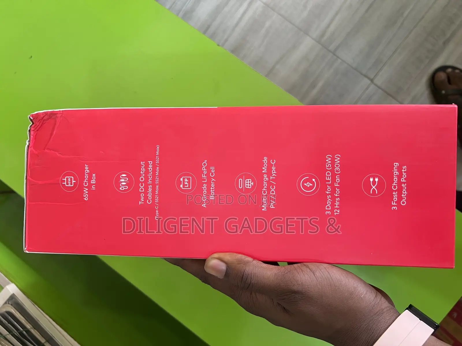 Itel Powergo Power Bank - Fast Charging, 100,000mah Original Backup