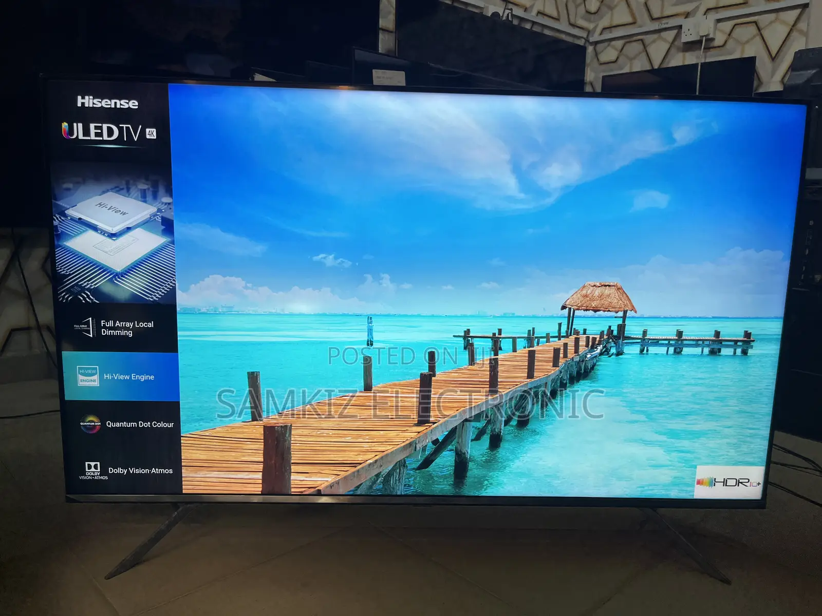 Hisense 50 Inch Uled Full Smart Tv (50u7qftuk) With Free Netflix 