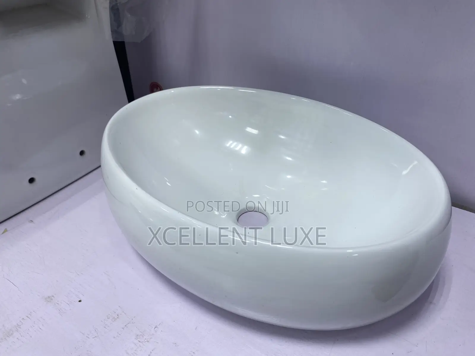 Counter Top Wash Hand Basin Oval Shape