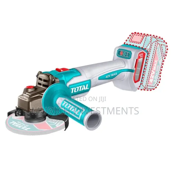 Total 42v Brushless Angle Grinder, 1080w, 115mm