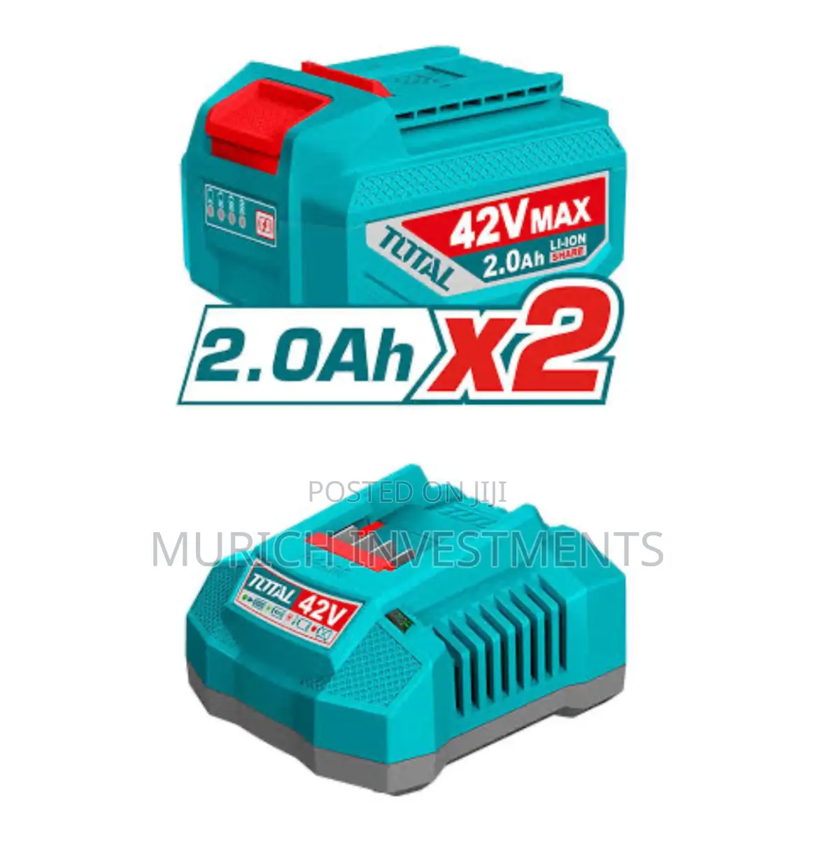 Total 42v Brushless Angle Grinder, 1080w, 115mm