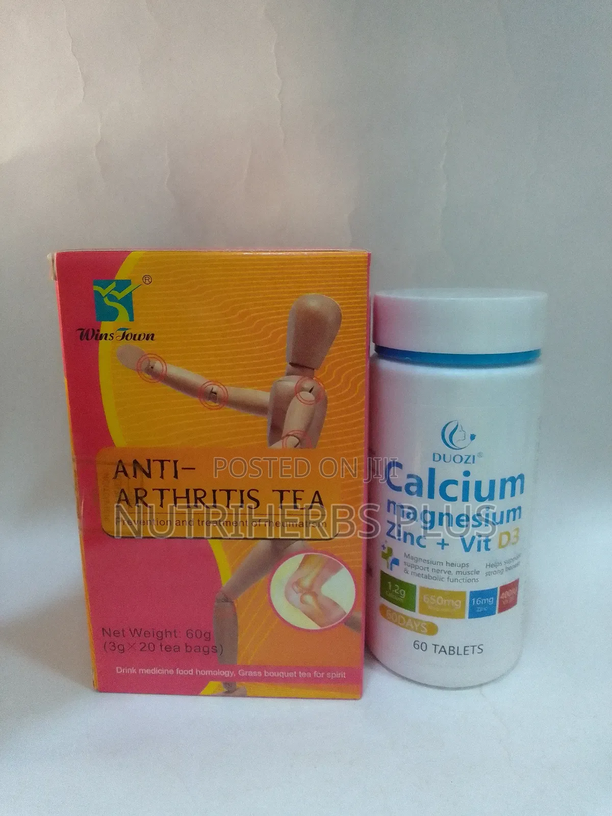 Wins Town Anti Arthritis Tea + Calcium Magnesium Zinc+Vitamin D