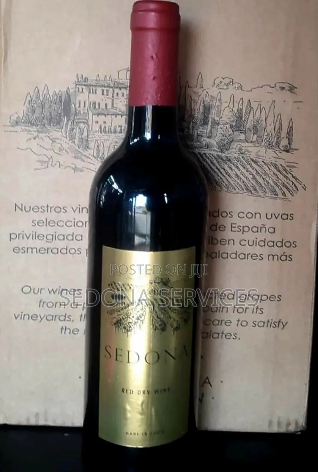 Sedona Dry Red Wine by 6 in a Carton From Spain