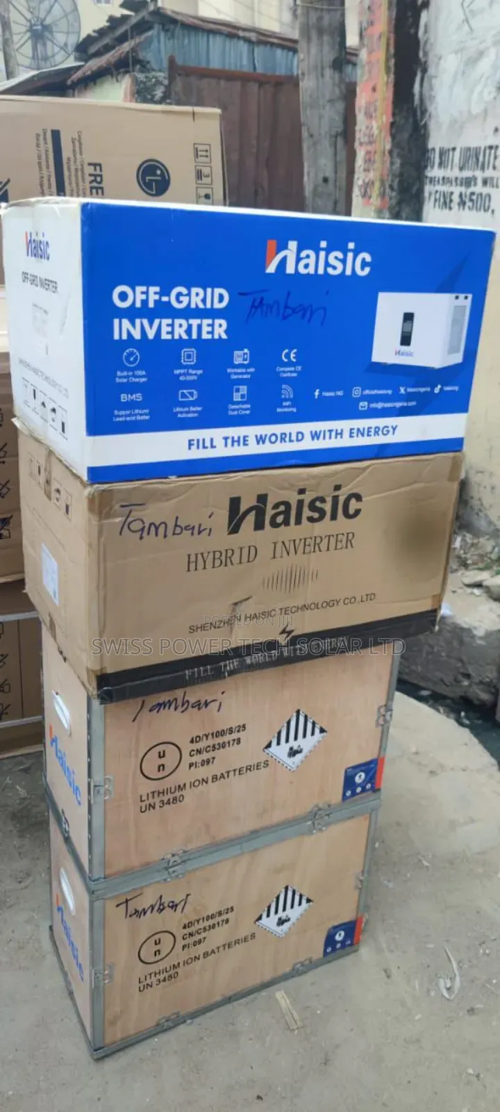 All in One 8kwh Haisic Lithium Battery and 4.2kva Haisic Inverter