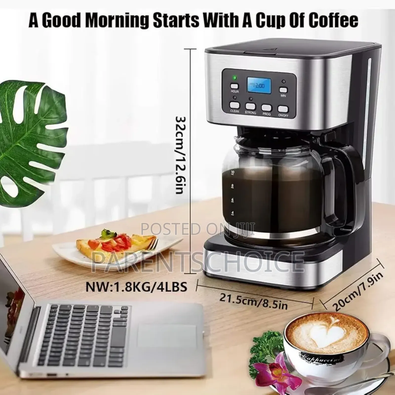 Espresso Machine, Drip Coffee Maker, 12-Cup
