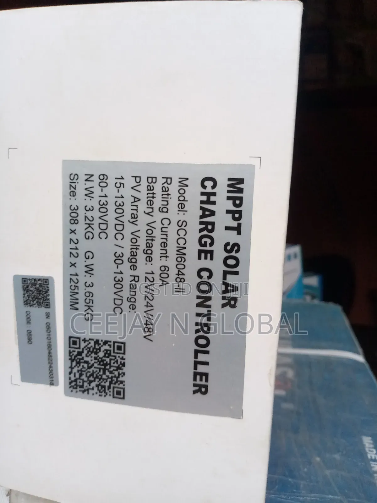 Solar 60a 12v, 24v, 36v and 48v MPPT Charge Controller
