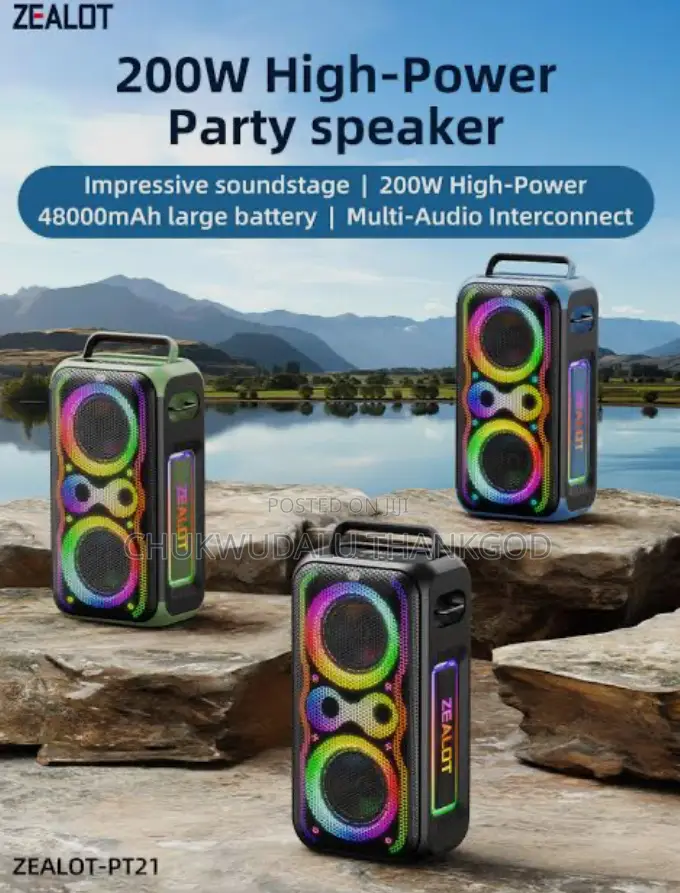 Zealot Pt21 Wireless Party Bluetooth Speaker