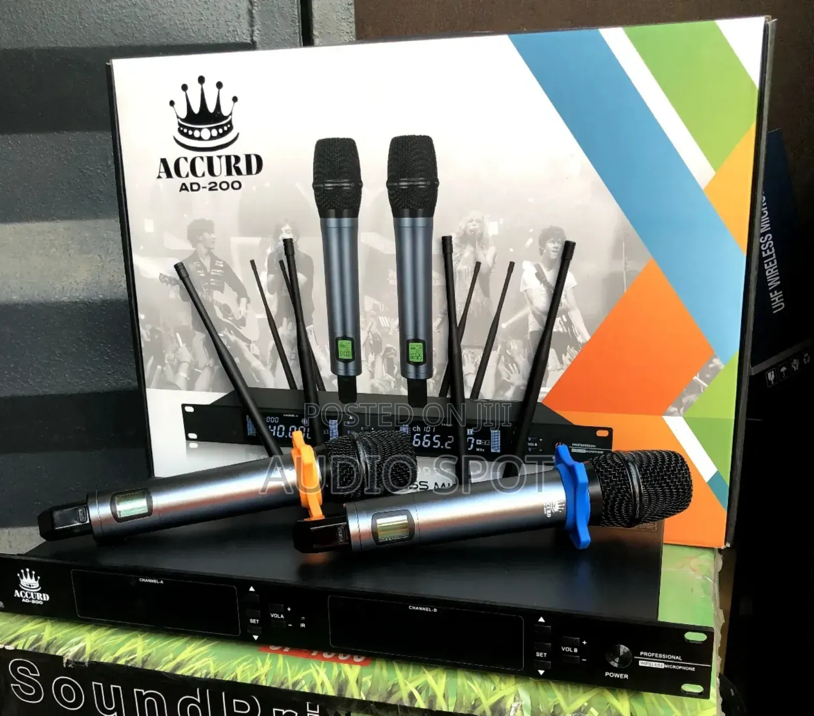 Accurd Ad-200 Professional Dual Handheld Digital Wireless Microphone