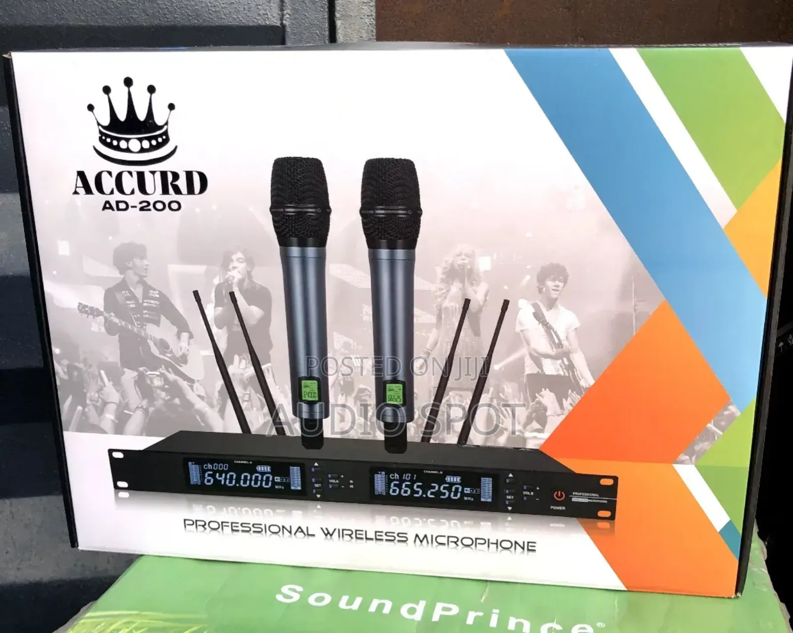 Accurd Ad-200 Professional Dual Handheld Digital Wireless Microphone