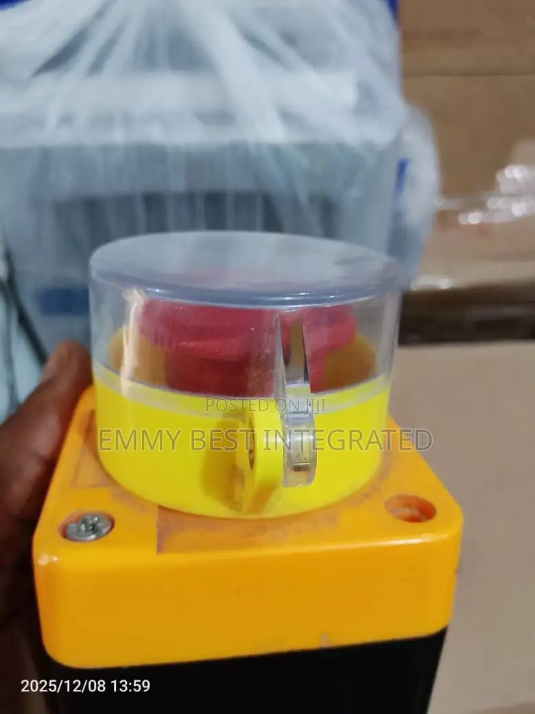 Industrial Emergency Stop (E-Stop) Button