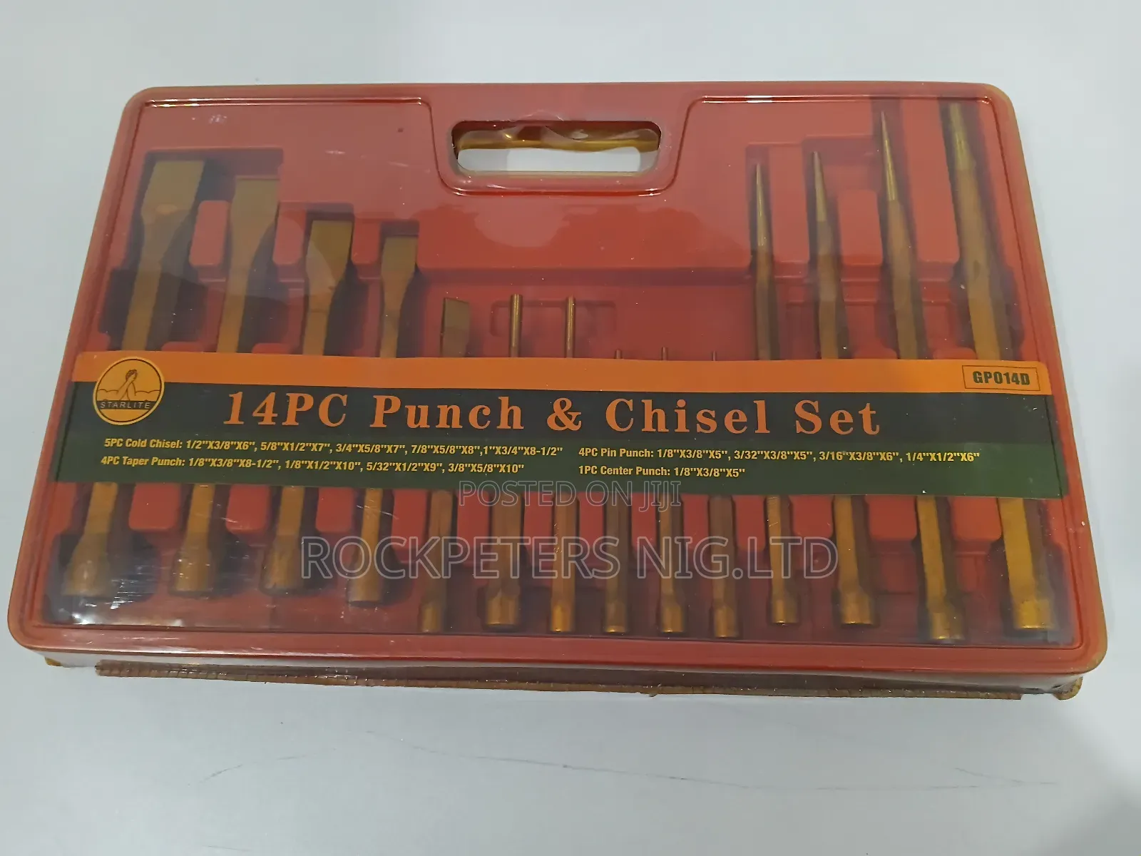 Starlite Gp014d 14pc Chisel & Punch Set