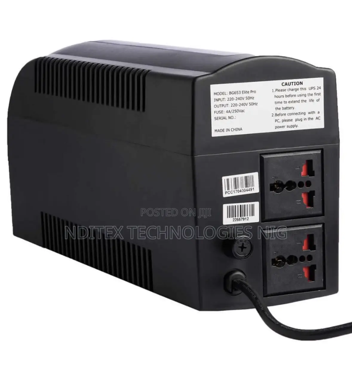 653kva Bluegate Ups (Plastic Body)