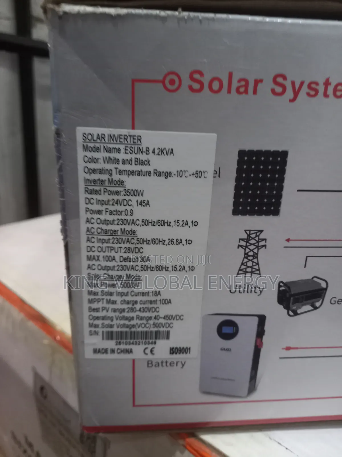 Sako 4.2kva/24v Off on Grid MPPT Hybrid Inverter