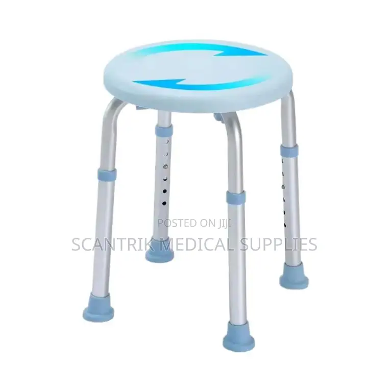 Space-Saving Rotatable Shower Chair for Small Bathrooms