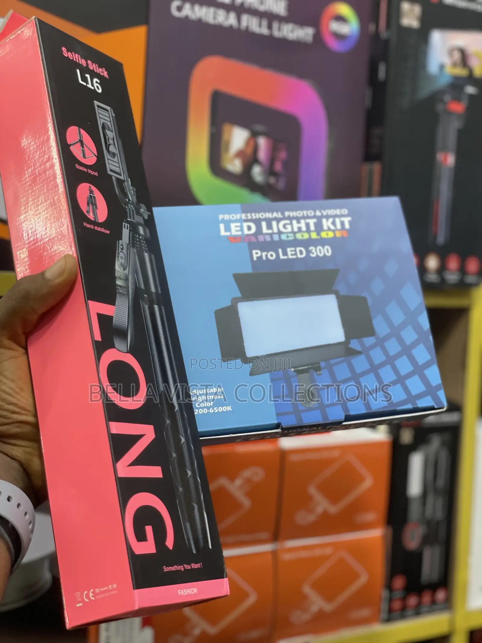 Led 300 L16 Selfie Stick Tripod Stand
