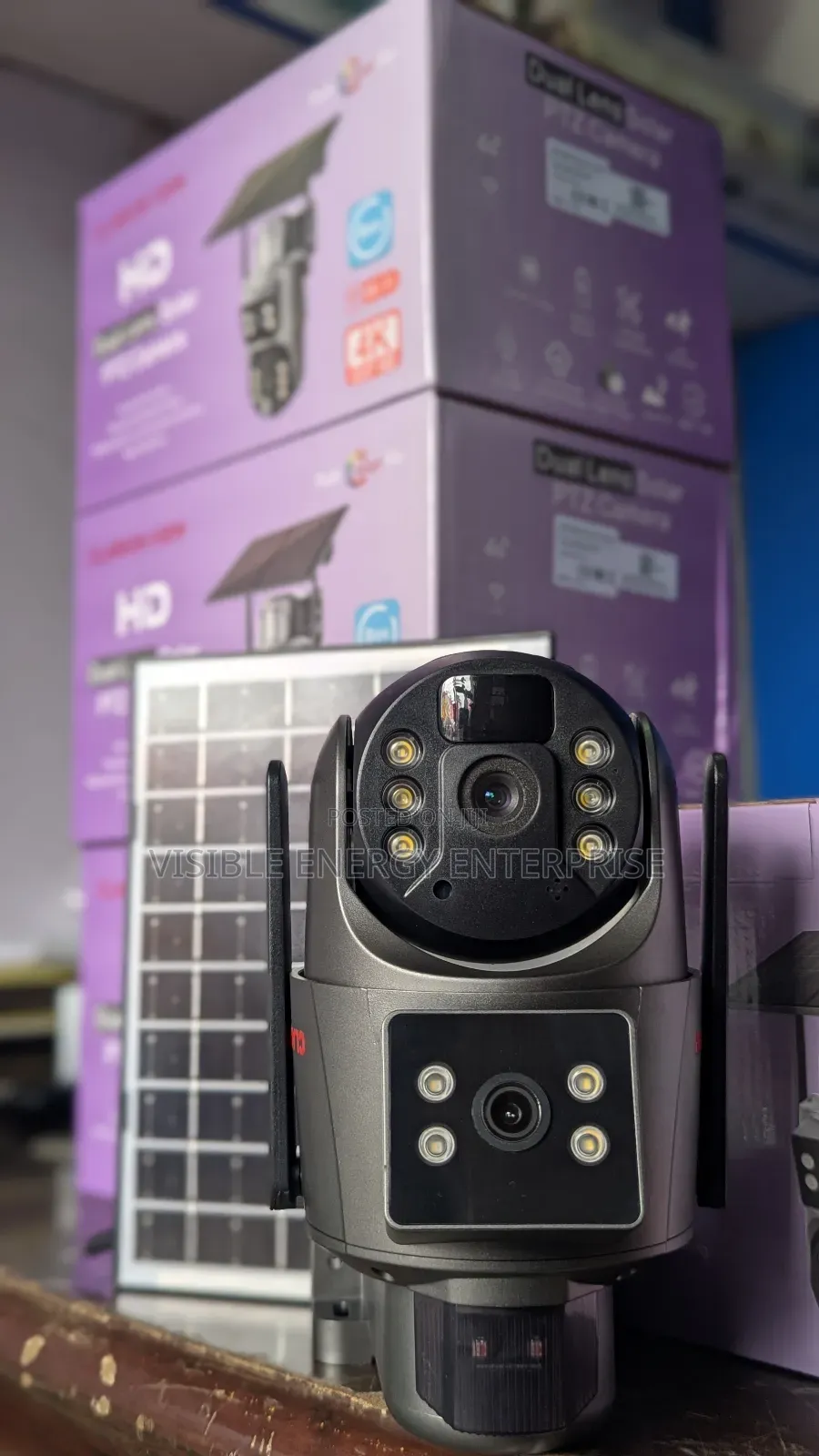 Ubox Dual Lens Solar PTZ Camera