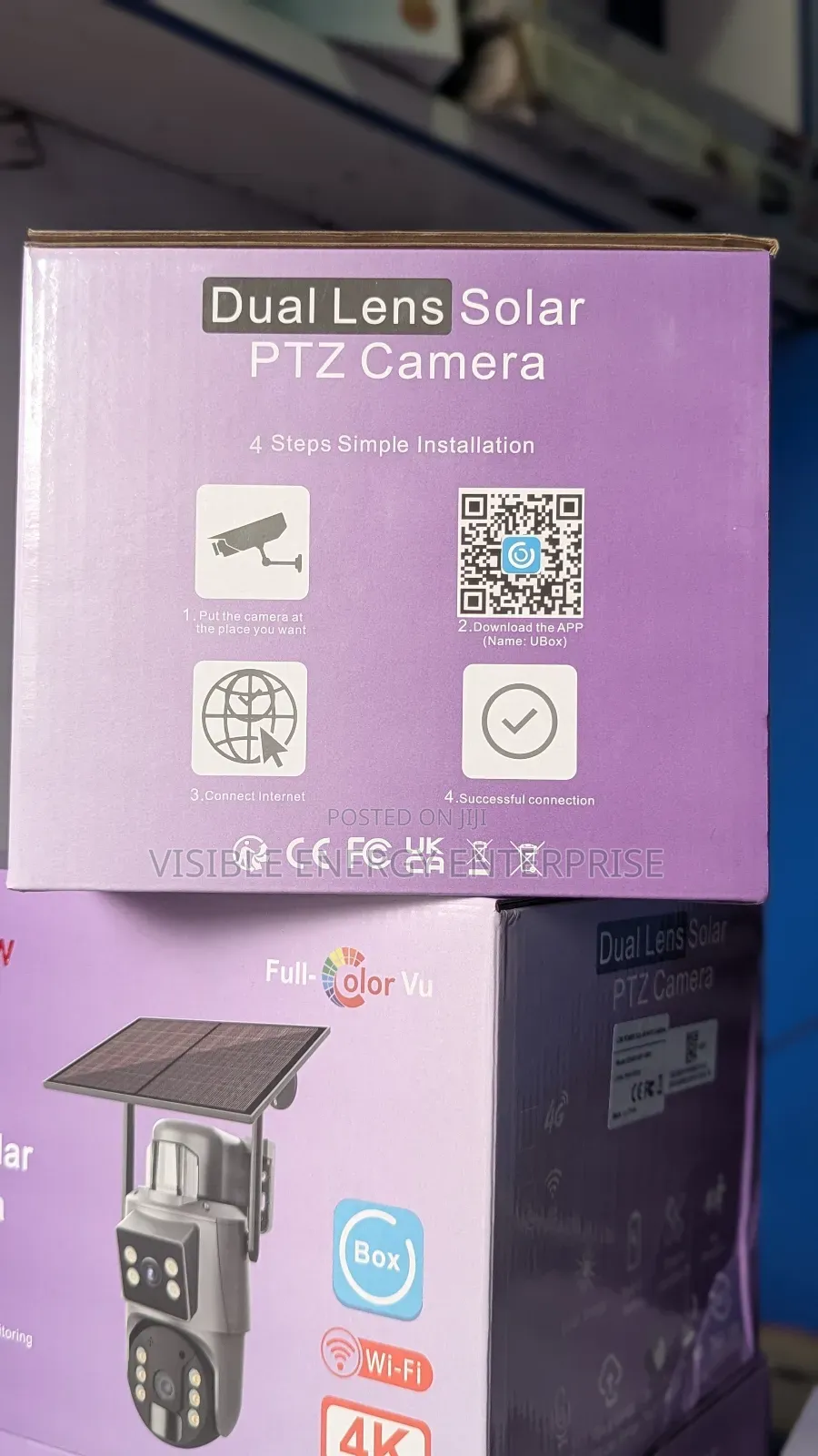 Ubox Dual Lens Solar PTZ Camera