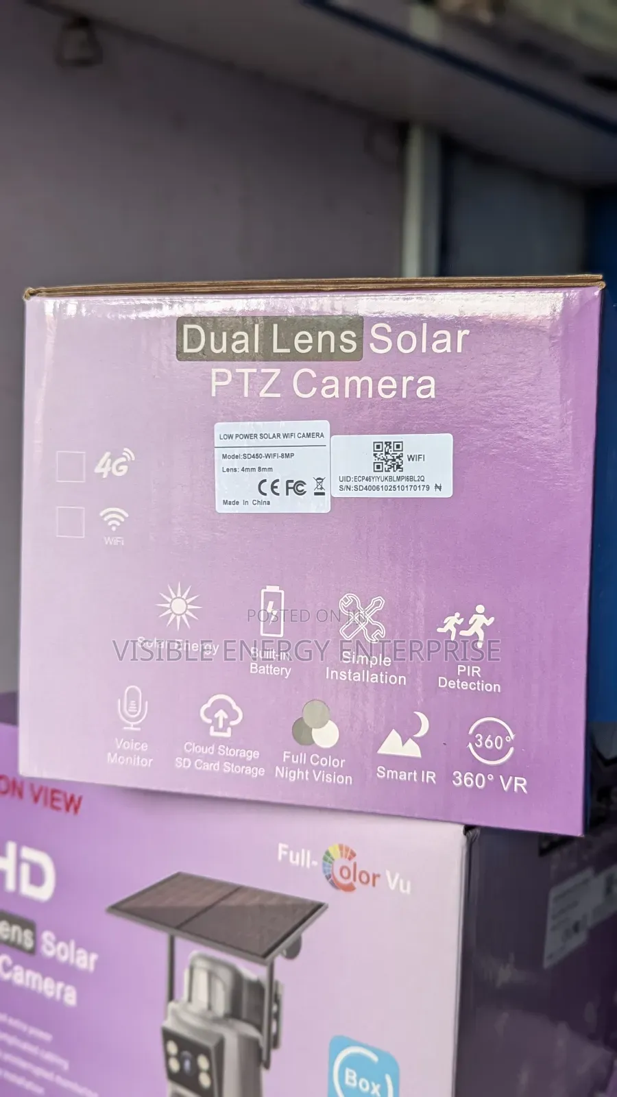 Ubox Dual Lens Solar PTZ Camera
