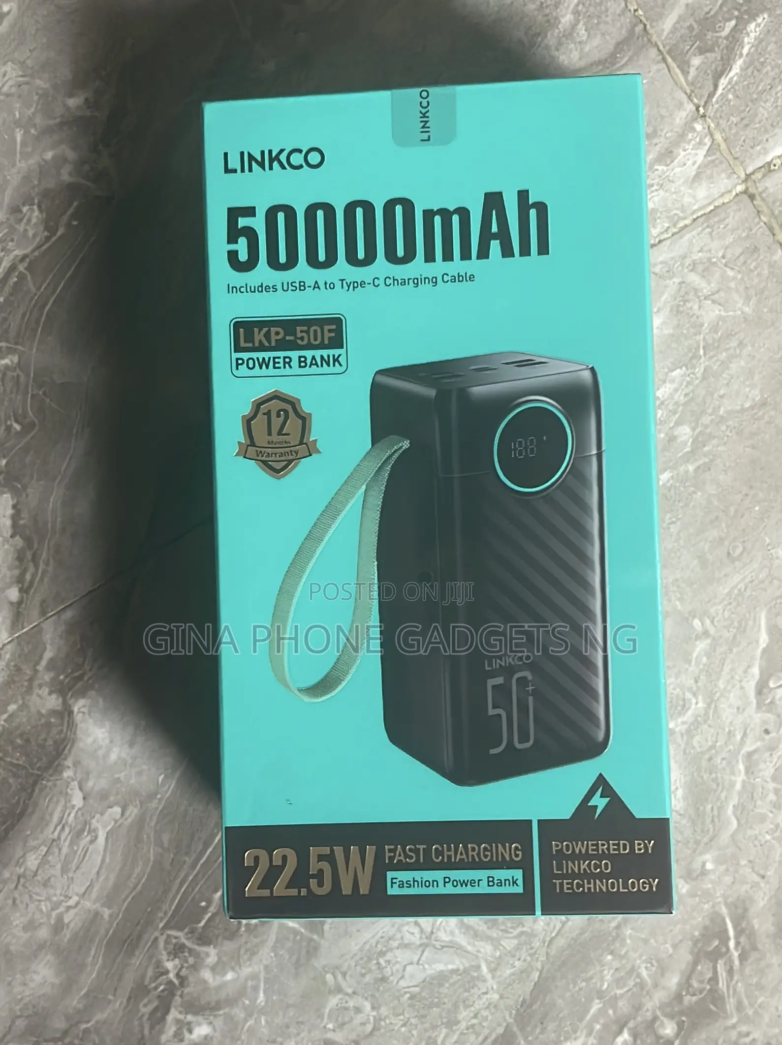 Power Bank (Linkco 50000 Mah Fast Charging Power Bank)