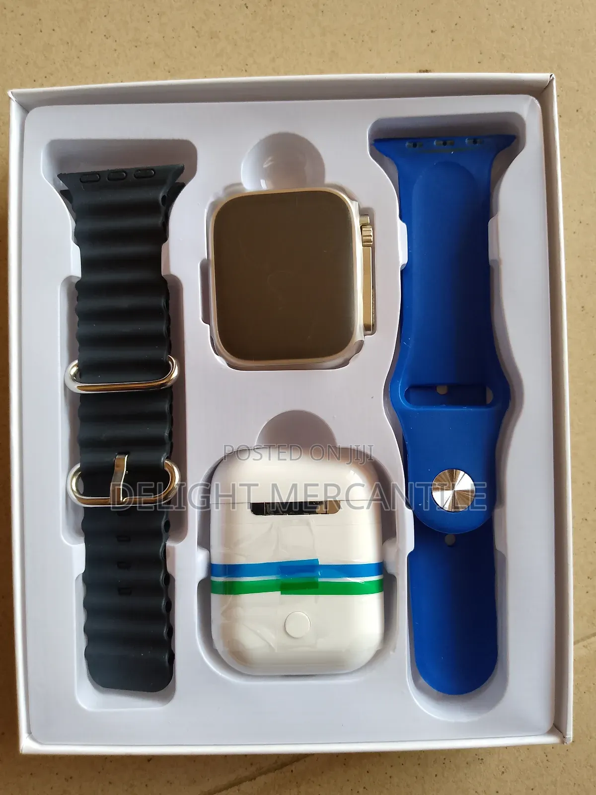 I8 Ultra Smart Watch With Earpod + Dual Strap