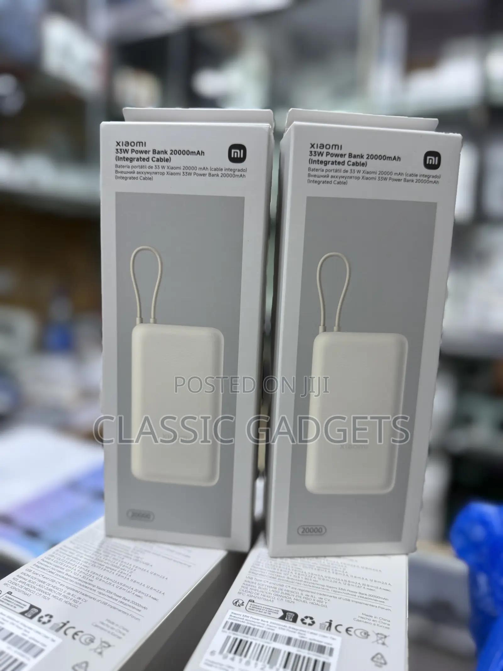 Xiaomi 33w Powerbank 20000mah With Integrated Cable