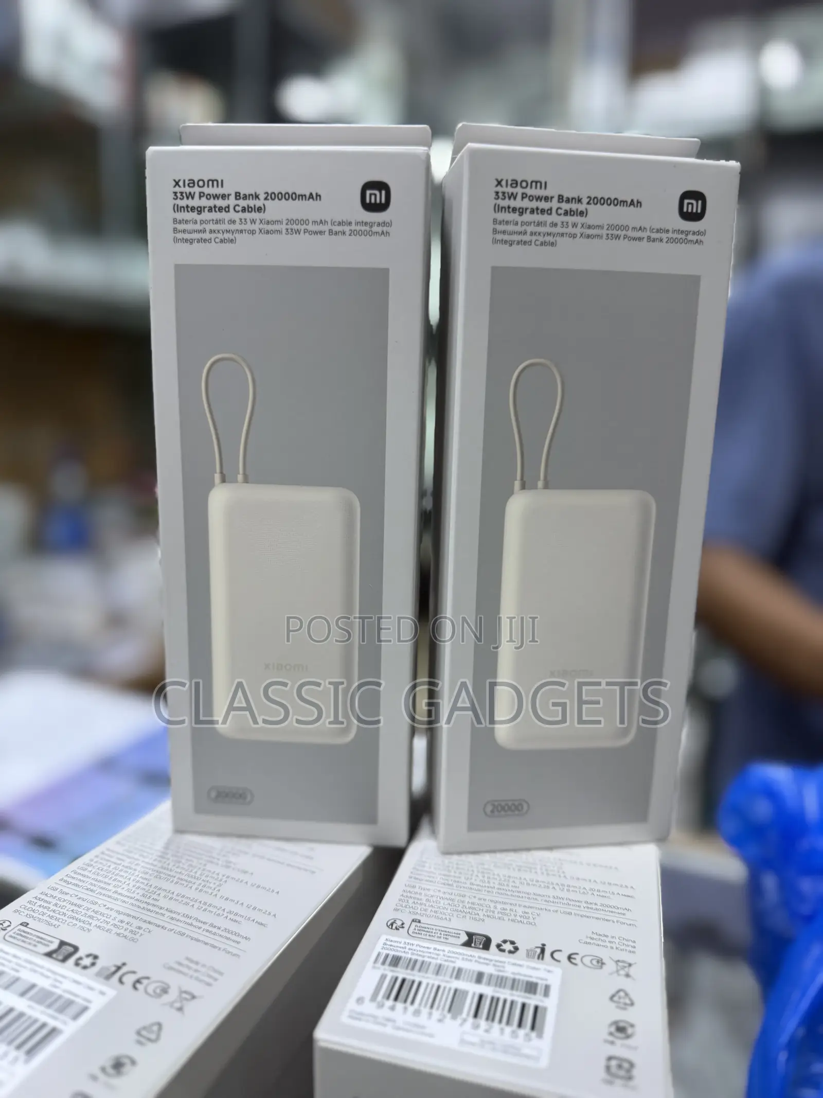 Xiaomi 33w Powerbank 20000mah With Integrated Cable